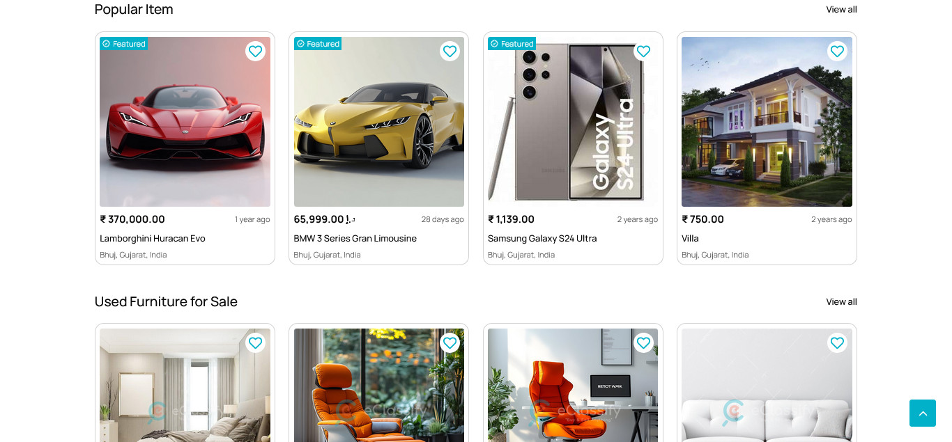 eListing – Classified Ads Marketplace Web + Flutter App | Laravel Admin Panel