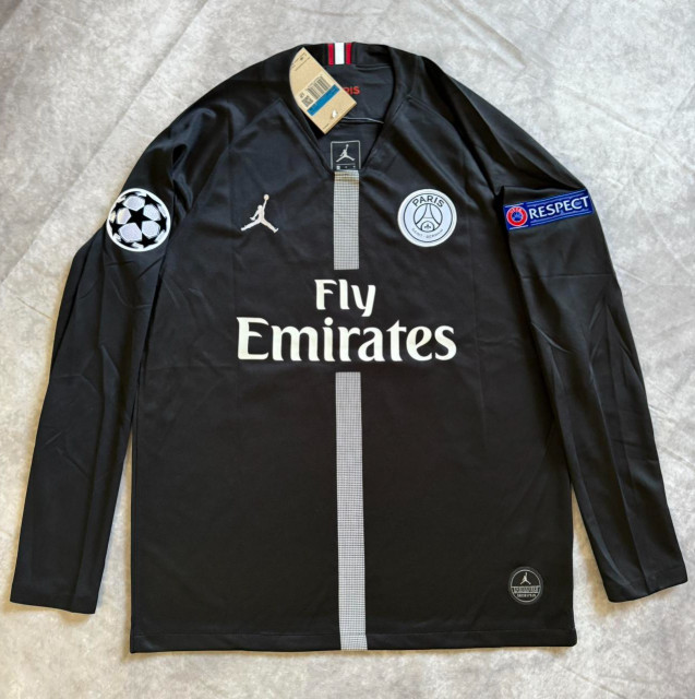 Retro Away jersey Black long Sleeve Jersey – #10 jersey