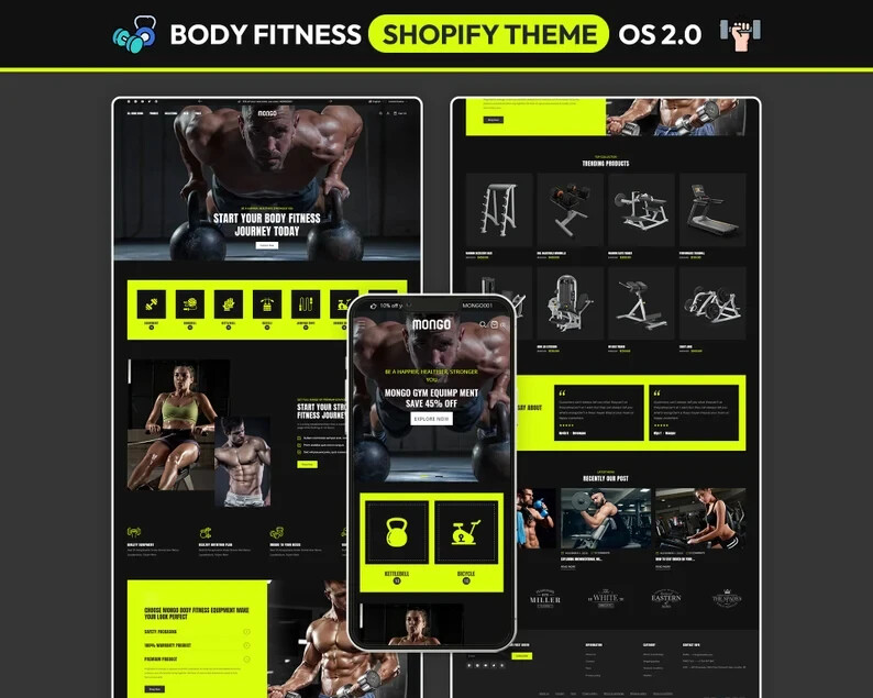 Shopify Gym Fitness Equipment Shopify Theme | Sports Equipment Shopify Theme