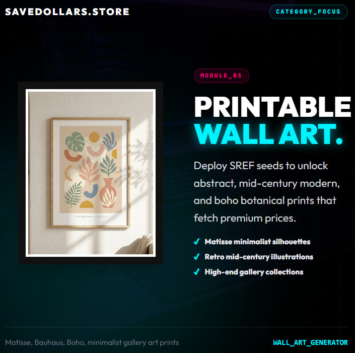 Midjourney SREF Vault | 1500+ Style Lock Prompts Dashboard | Commercial AI Art