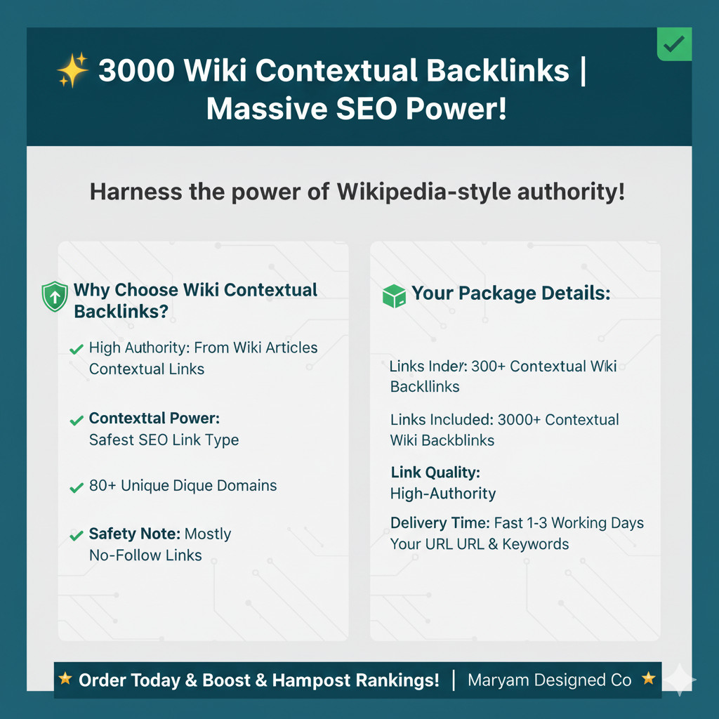 ✨ 3000 Wiki Contextual Backlinks | Safe SEO Boost | High Authority Links