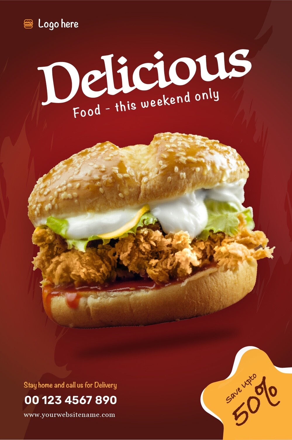 Delicious Food Social Media Marketing Templates