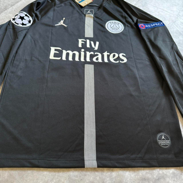 Retro Away jersey Black long Sleeve Jersey – #10 jersey