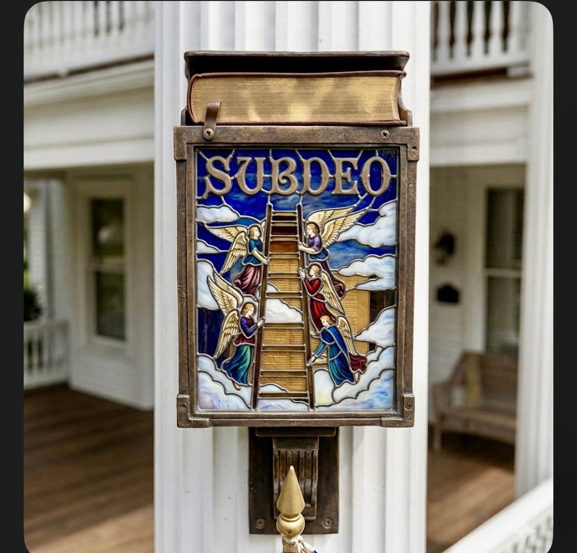 SUBDEO™ & SUBORDINATUS™ : Patriotic Christian / Menuzah display above flag!!