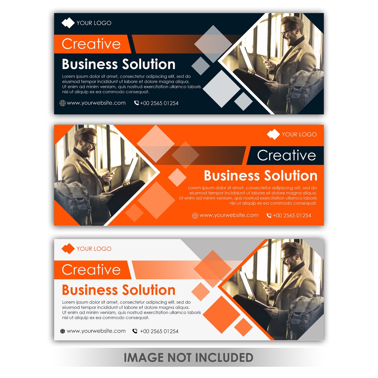 Facebook Social Media Post Templates Kit 70 eps, jpg Banners, Covers