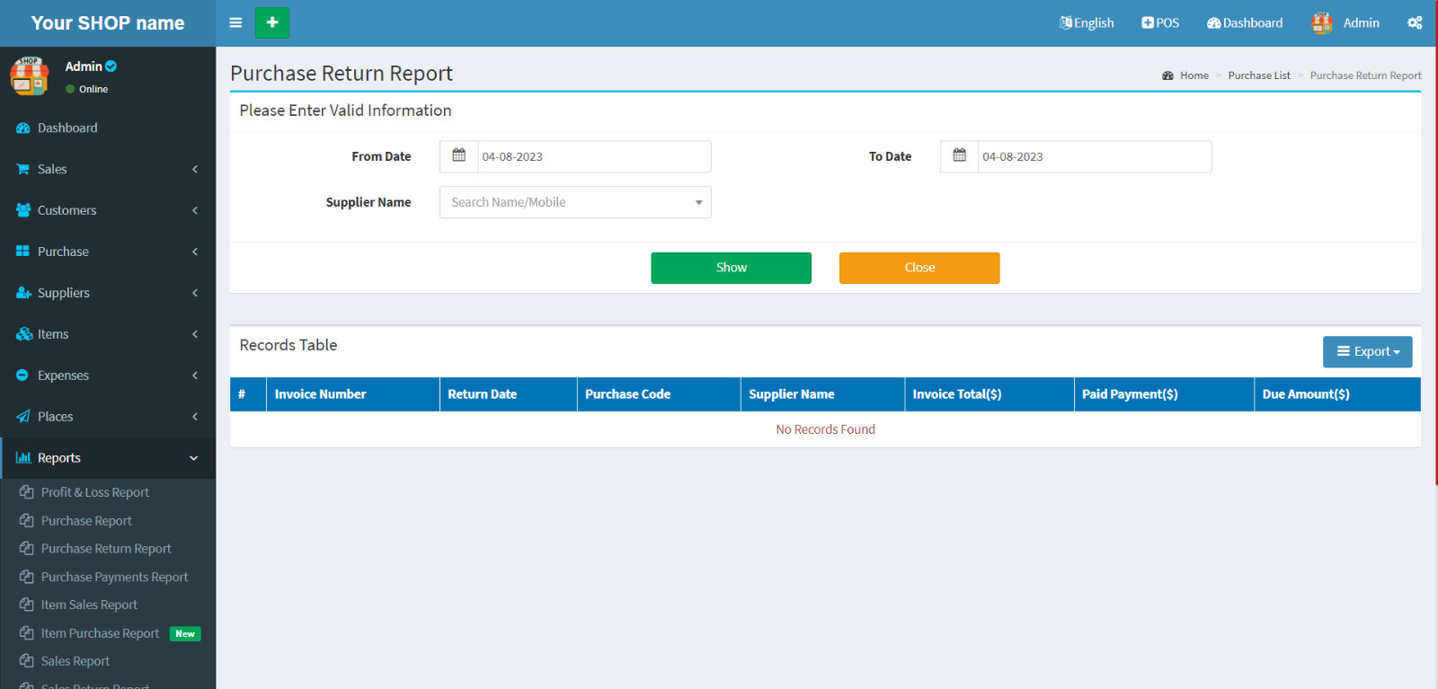 POS and Inventory Management System with Free VPS Web Hosting & Installation