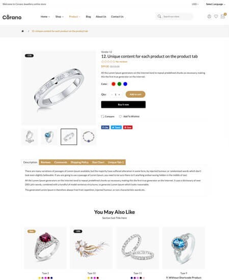 Jewelry Store Shopify Theme Elegant | Versatile | Fully OS 2.0 Compatible