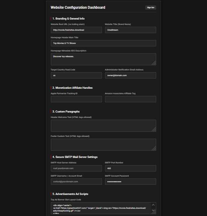 Fully Automated Movie & TV Show Streaming Site – Passive Income Web Business