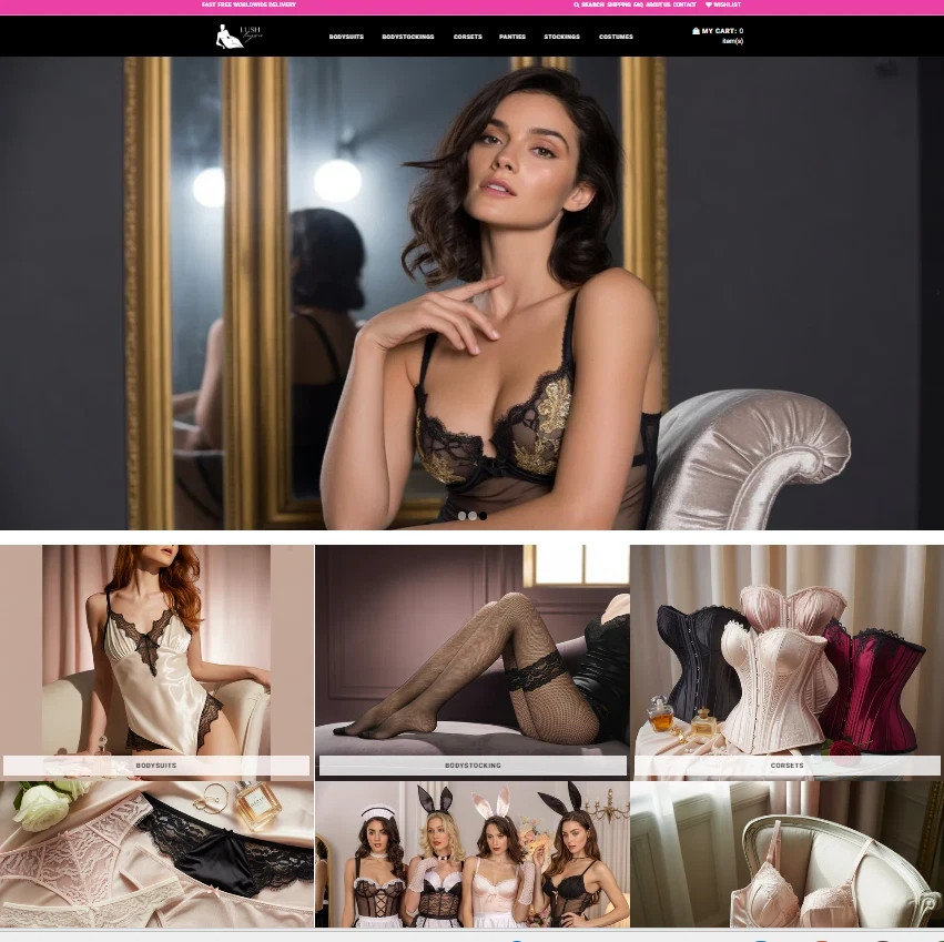 PREMIUM LINGERIE SHOPIFY DROPSHIPPING WEBSITE STORE 200 PRODUCTS