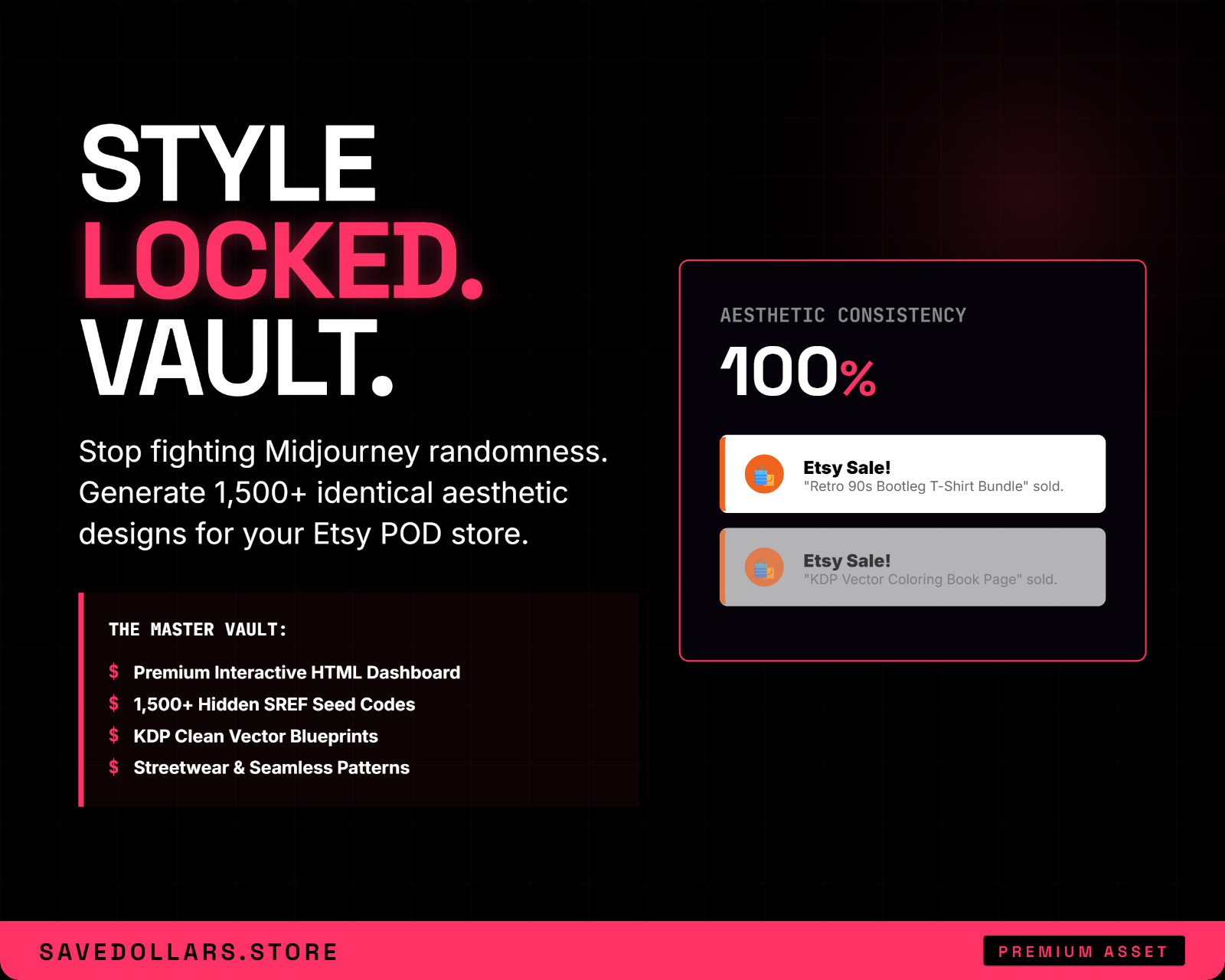 Midjourney SREF Vault | 1500+ Style Lock Prompts Dashboard | Commercial AI Art