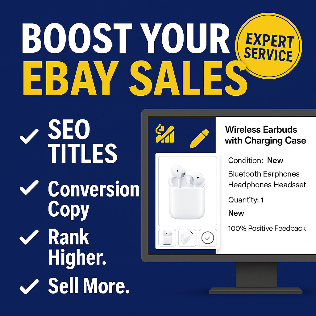 eBay SEO & Listing Upgrade | Rank Higher & Sell More Fast
