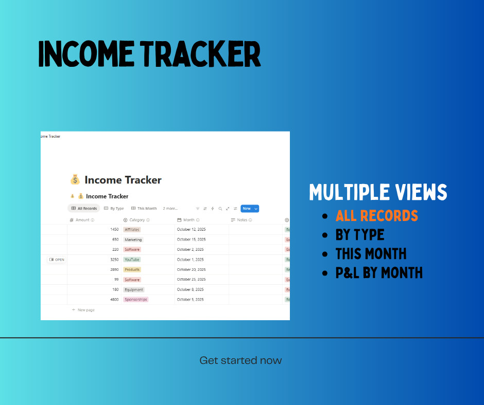 Content Creator Hub Notion Template – All-in-One Dashboard – Digital Download