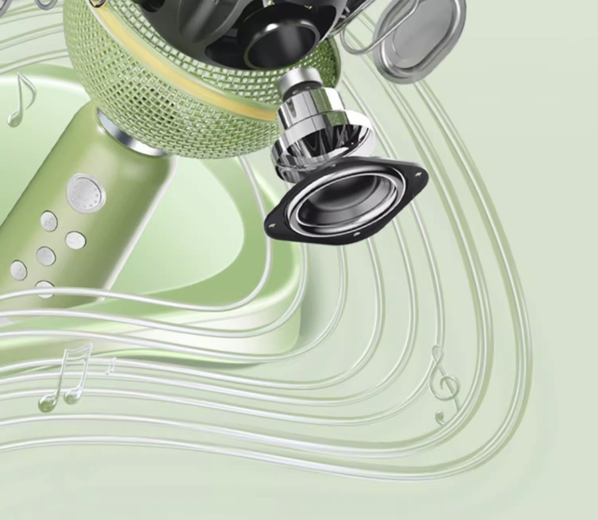 Elvis Audio Inspiration Little Planet Microphone Bluetooth Speaker Home Singing