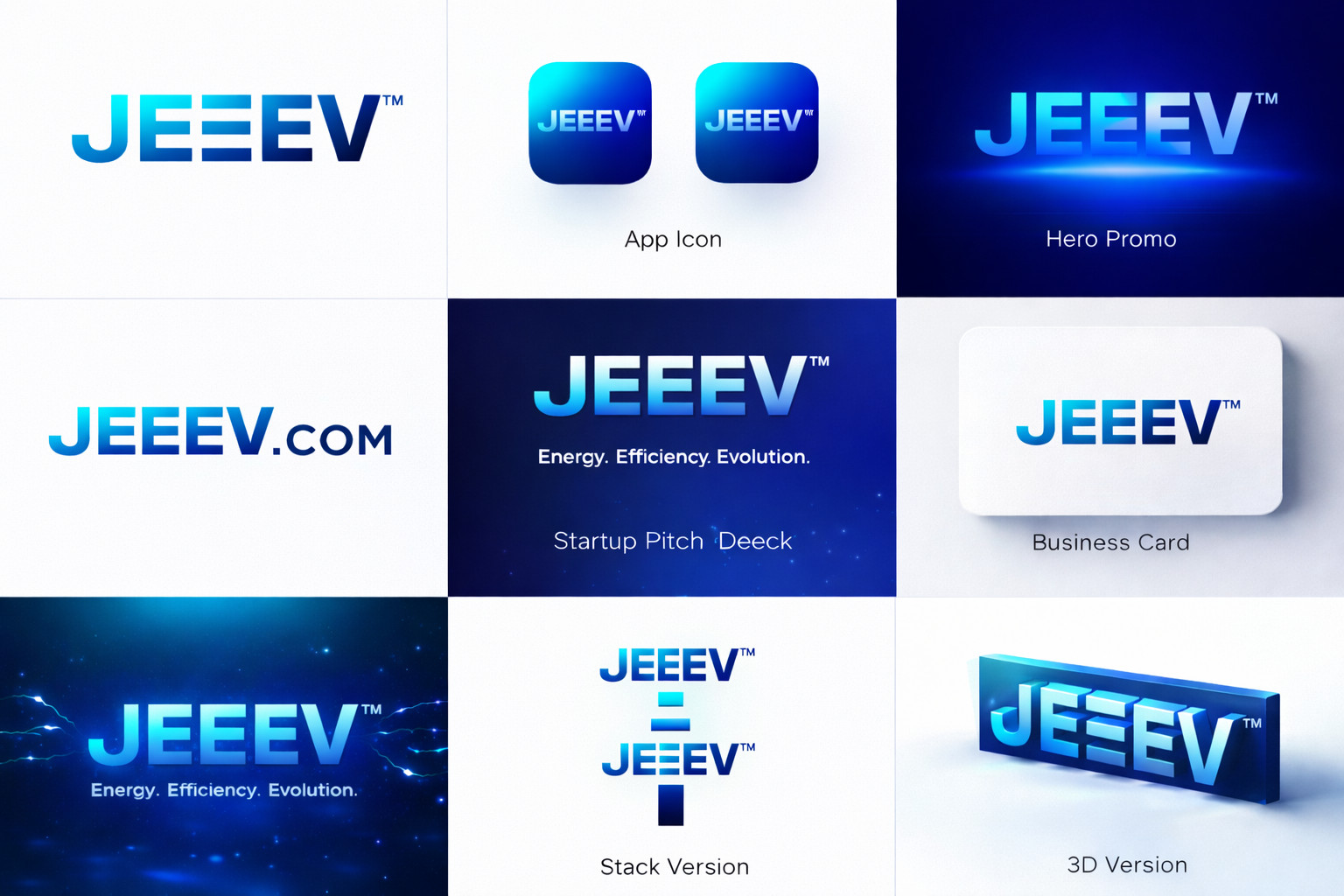 JEEEV.com • Premium 5 Letter .COM Domain Name + Brand Package + Website + Logo