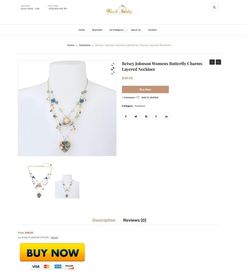 Jewelry Amazon, Aliexpress Affiliate Dropship Website For Sale + Free Hosting