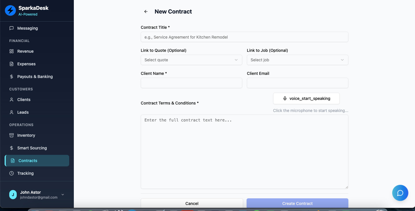 Tradespeople App to buy; Quotes, Invoices, Messages, Stripe, Billing and AI too