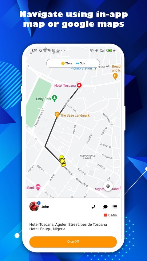 Dropio White Label Taxi Booking App | Android Ride-Hailing Software, Admin Panel