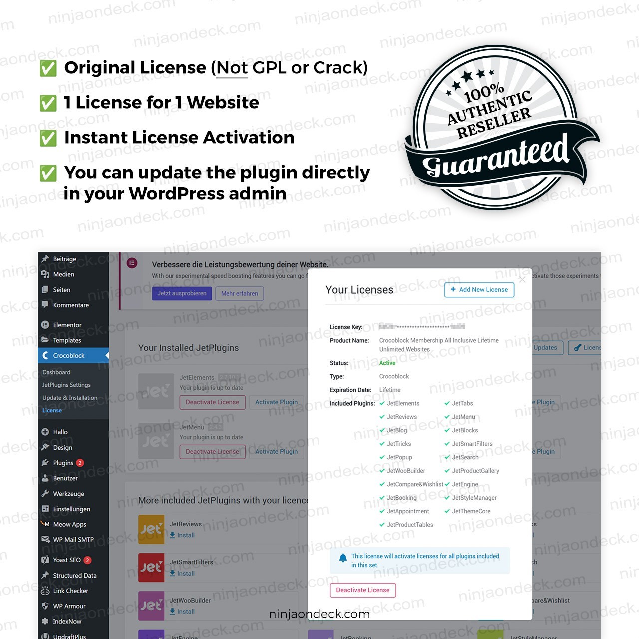🥷 Crocoblock JetPlugins Official License ‒ Lifetime / Yearly