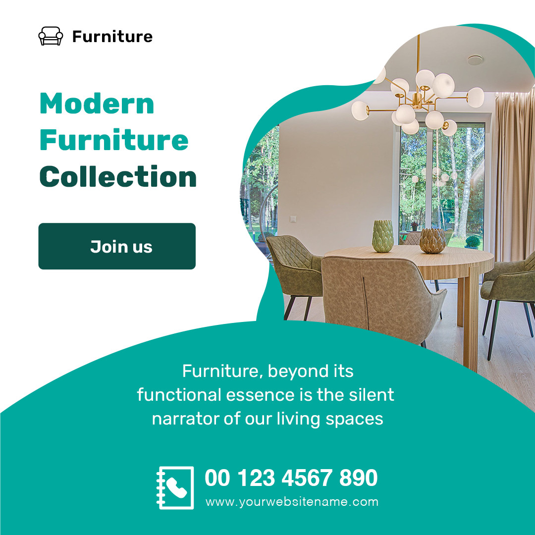 Modern Furniture Social Media Marketing Templates