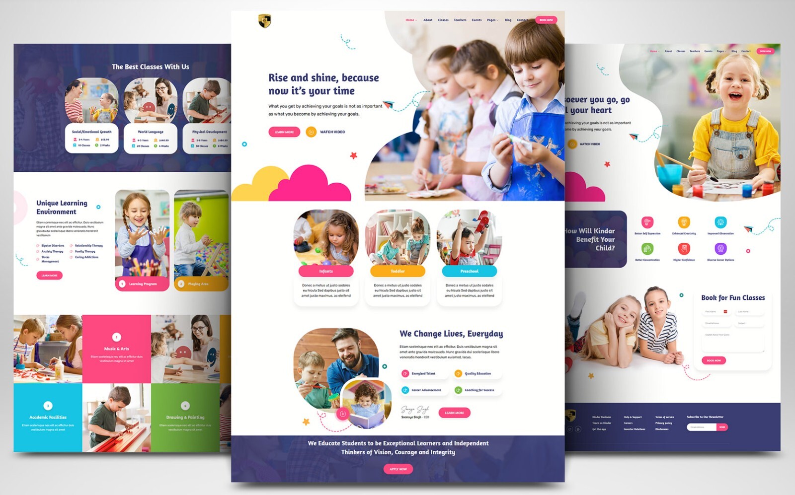 CUSTOM PRO WEBSITE FOR KIDS KINDERGARTEN SCHOOL PRESCHOOL NURSERIES CHILDCARE