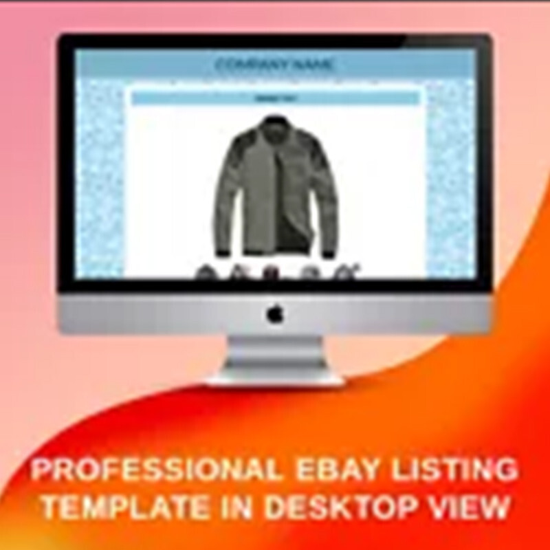 eBay Listing Template Responsive Mobile Design HTML Professional Design