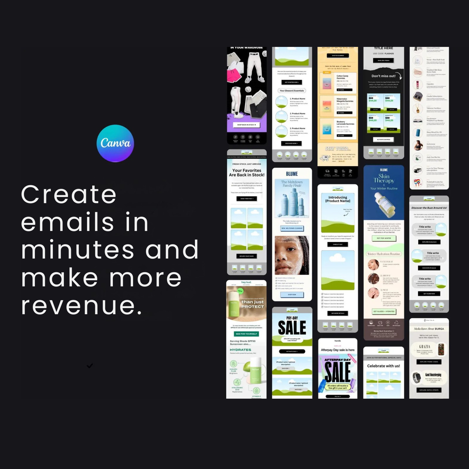 250+ Email Templates for E-commerce | Canva Editable Email Marketing Templates