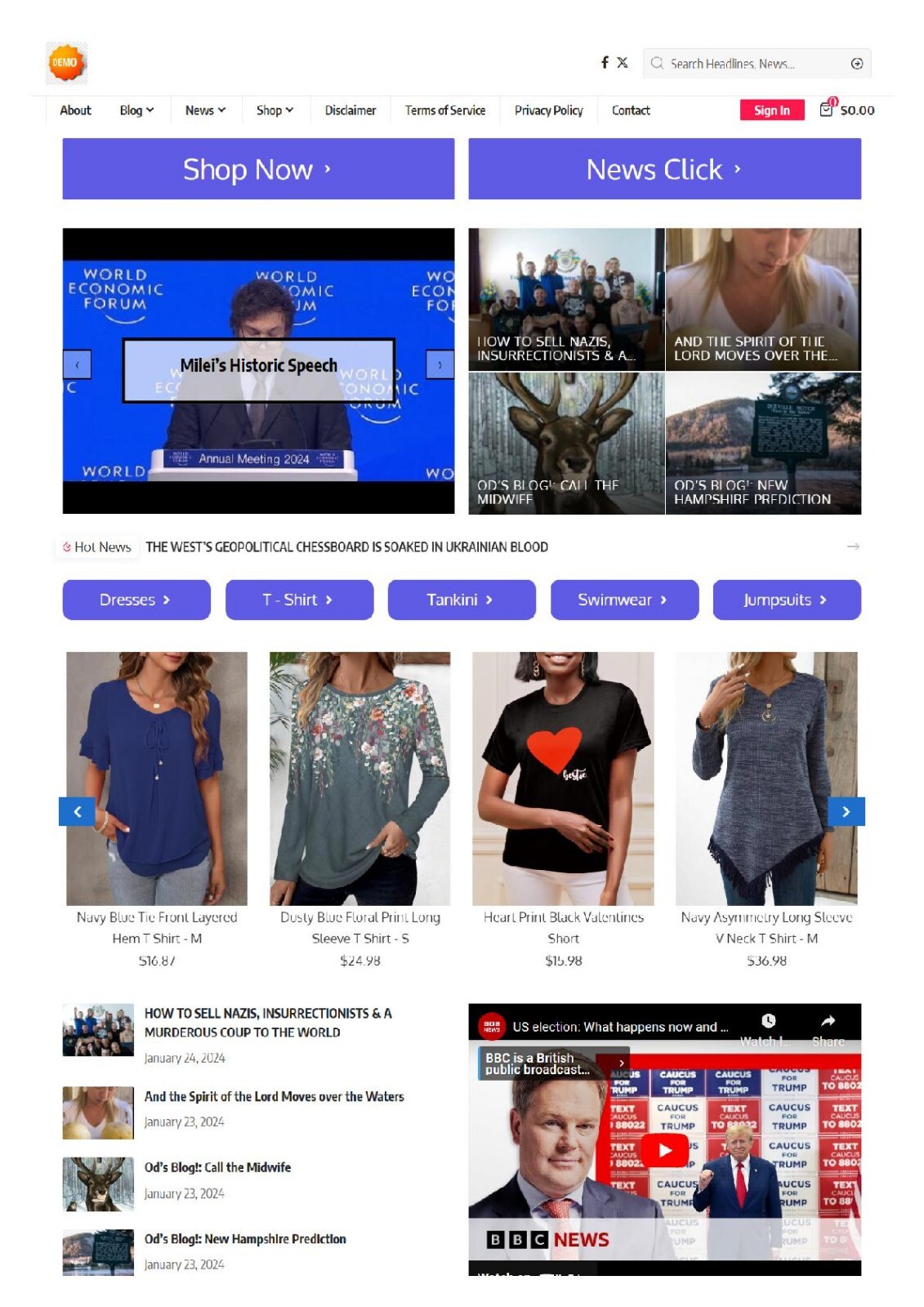 Online Store Cum News Website Automation By AI Tool WordPress Slider Theme Earn