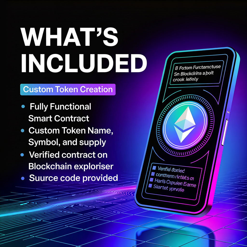Full Crypto Token Creation & Launch | Smart Contract + Branding + Docs