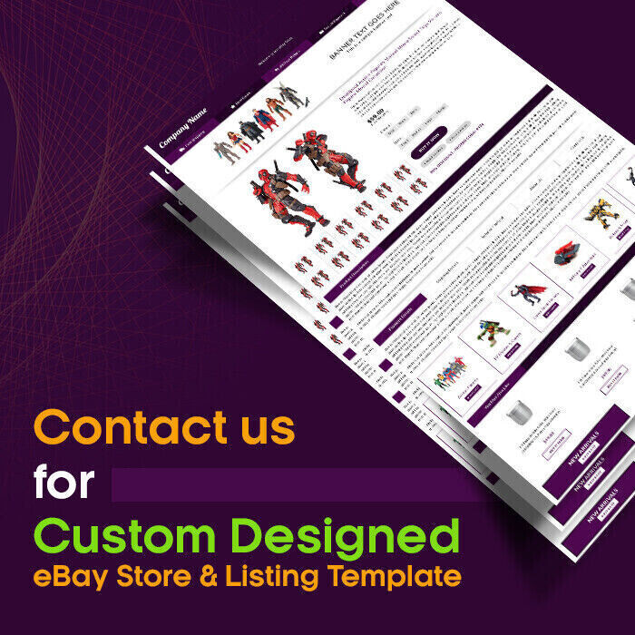eBay Templates, Auction Mobile Responsive html Templates 2019 Ready for Cloths
