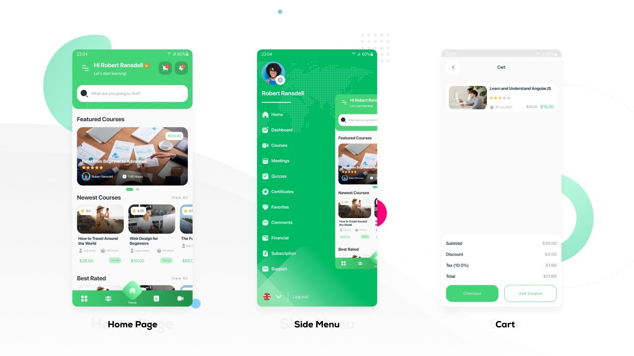 Boost LMS Flutter Mobile App | Android & iOS | Learning Management System