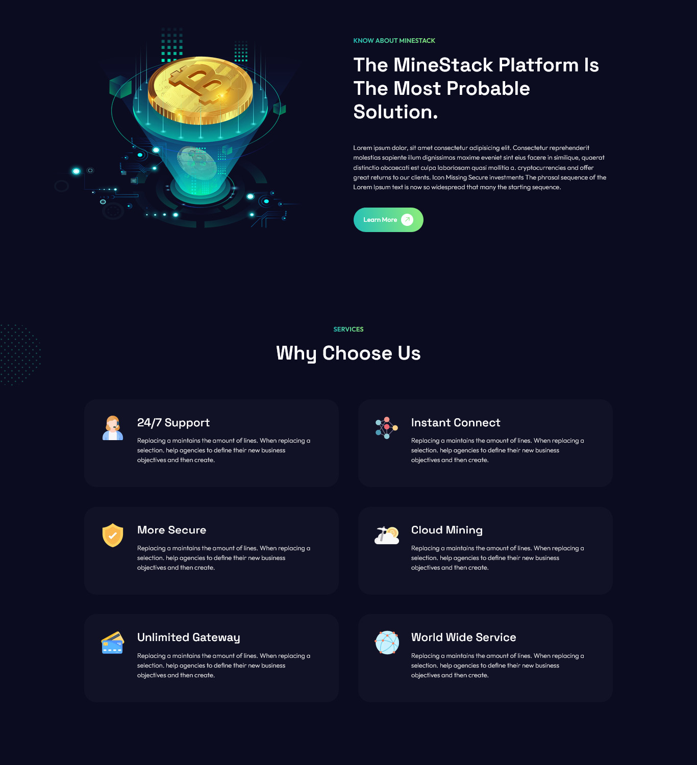 HashVault – PWA Crypto Mining Platform | Cloud Mining Website | Crypto Business
