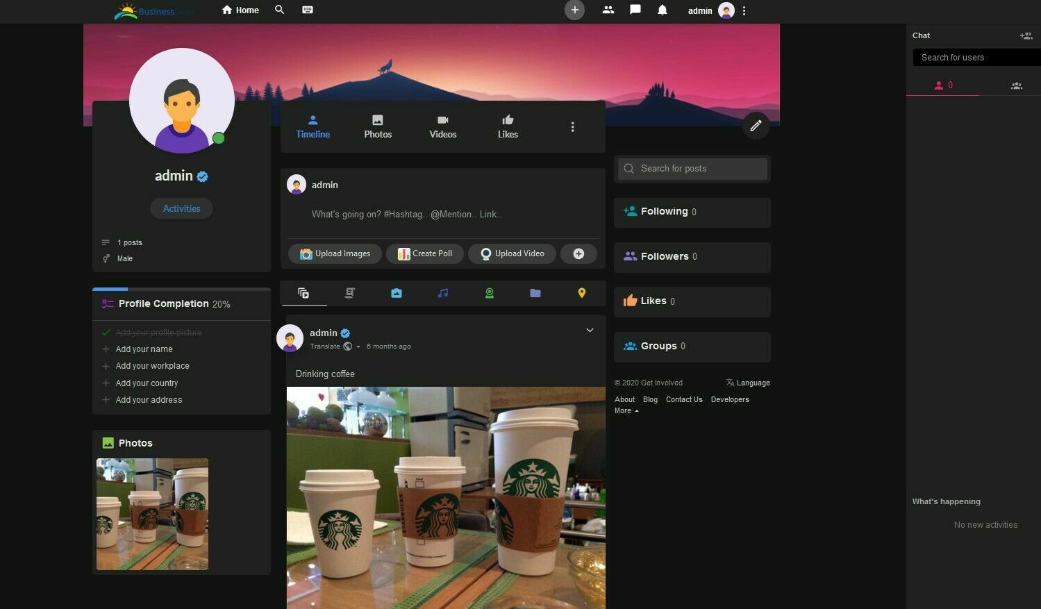 Social Networking Website (Black theme) Free Install + Hosting + SSL+ Update