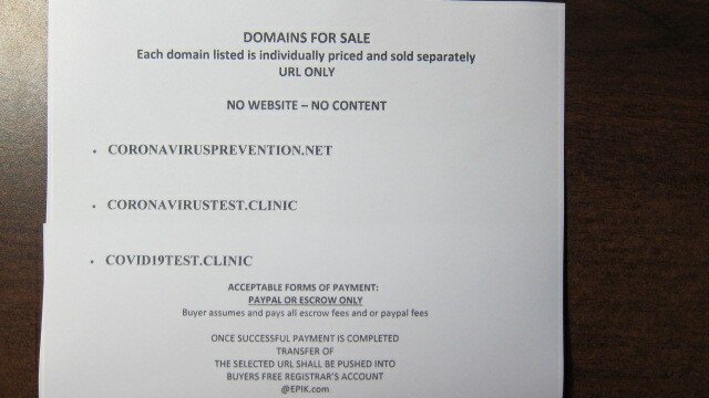 DOMAIN NAMES-URL PANDMIC