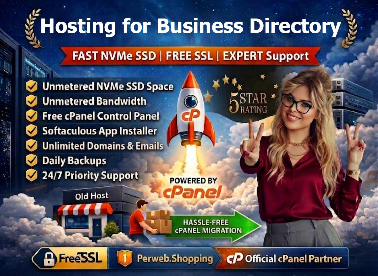 Hosting for Business Directory – 🏢Lightning-Fast SSD, Free SSL | Only $14.99/Yr