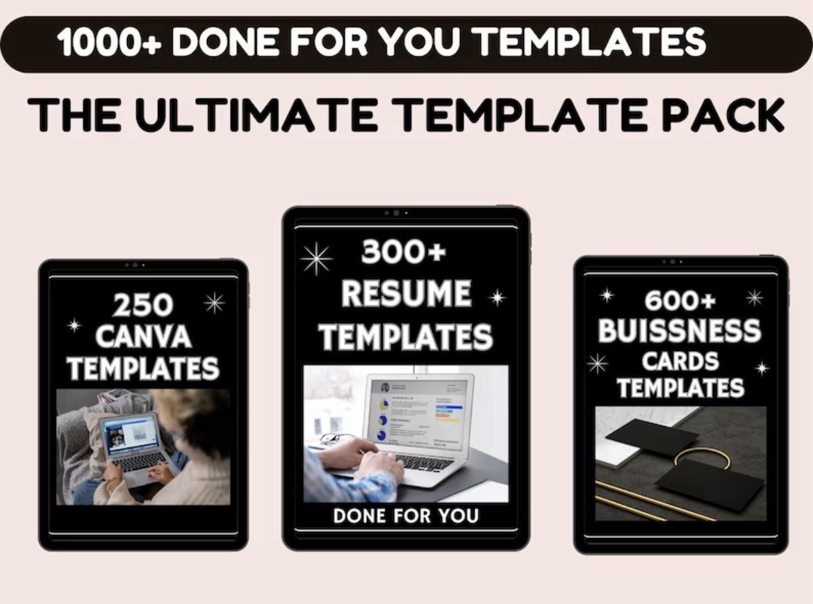 7000+ Done For You Digital Products Bundle Journal, Tshirts, Resumes & MORE!!