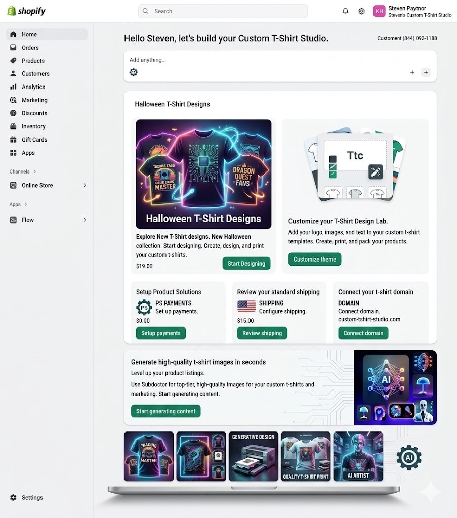 Ready To Go – Super Deluxe Gaming Shopify T-Shirt Store Package