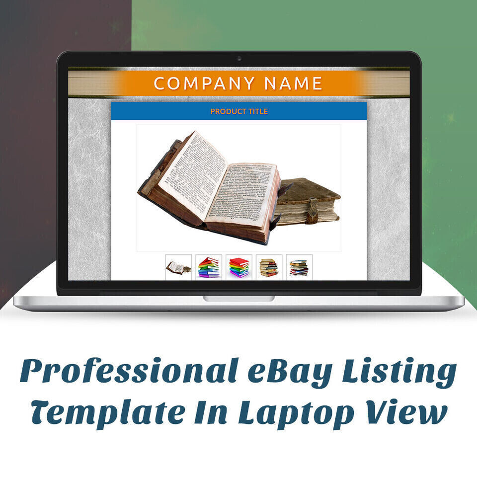 Mobile Responsive eBay Listing Template Auction Gallery Html Professional Design