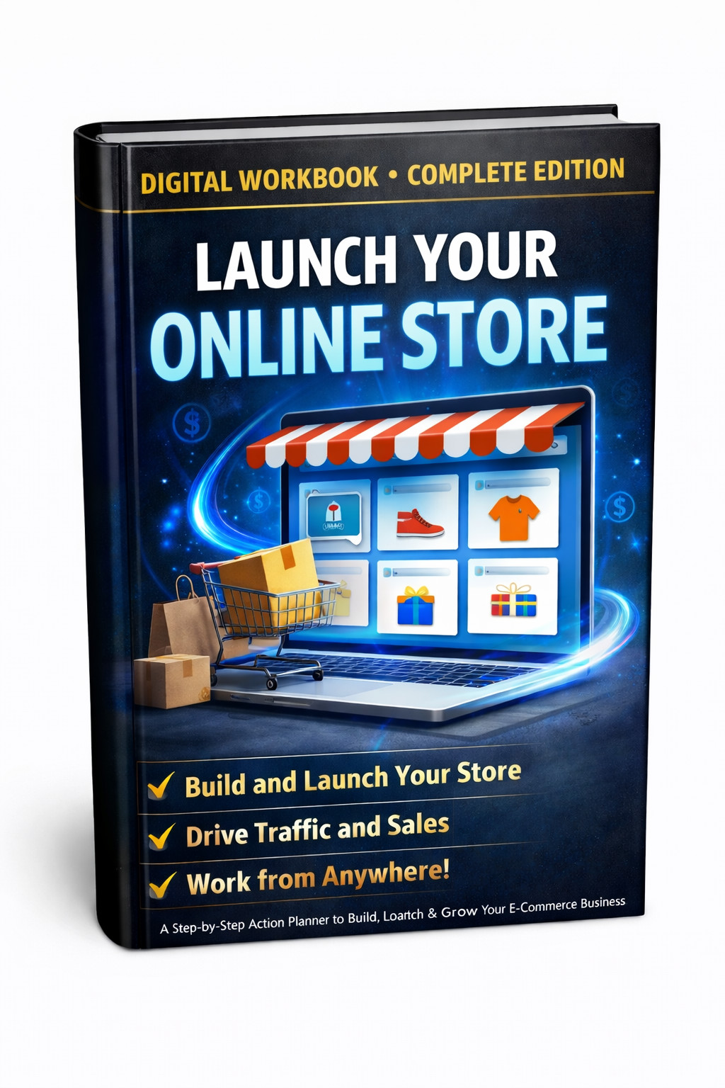 LAUNCH YOUR ONLINE STORE — The Complete Step-by-Step Workbook (PDF Digital)
