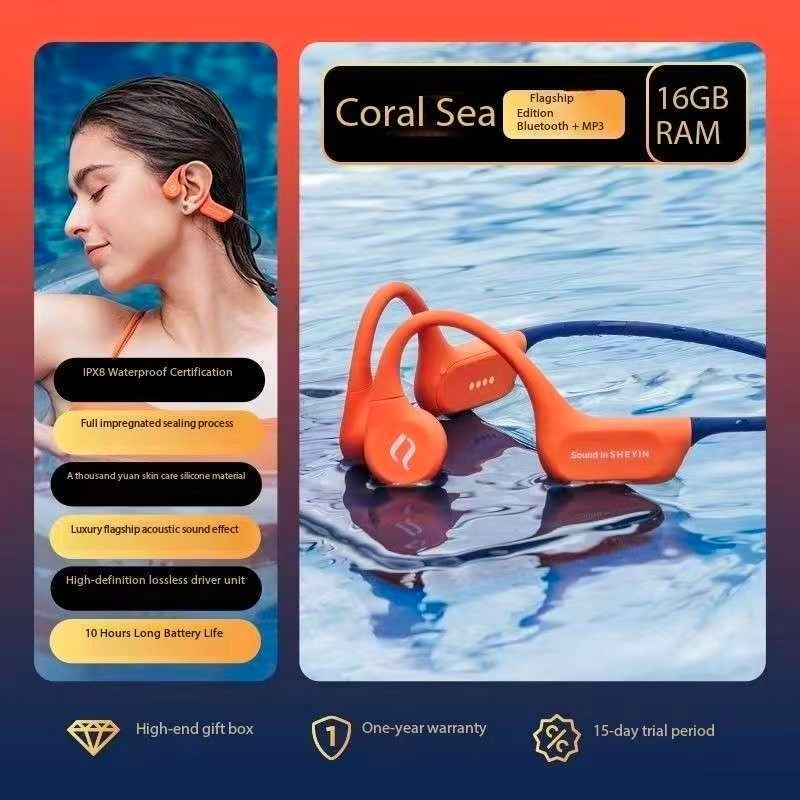 SHEYIN X9 Bone Conduction Bluetooth Headphones with Ultra Long Battery Life