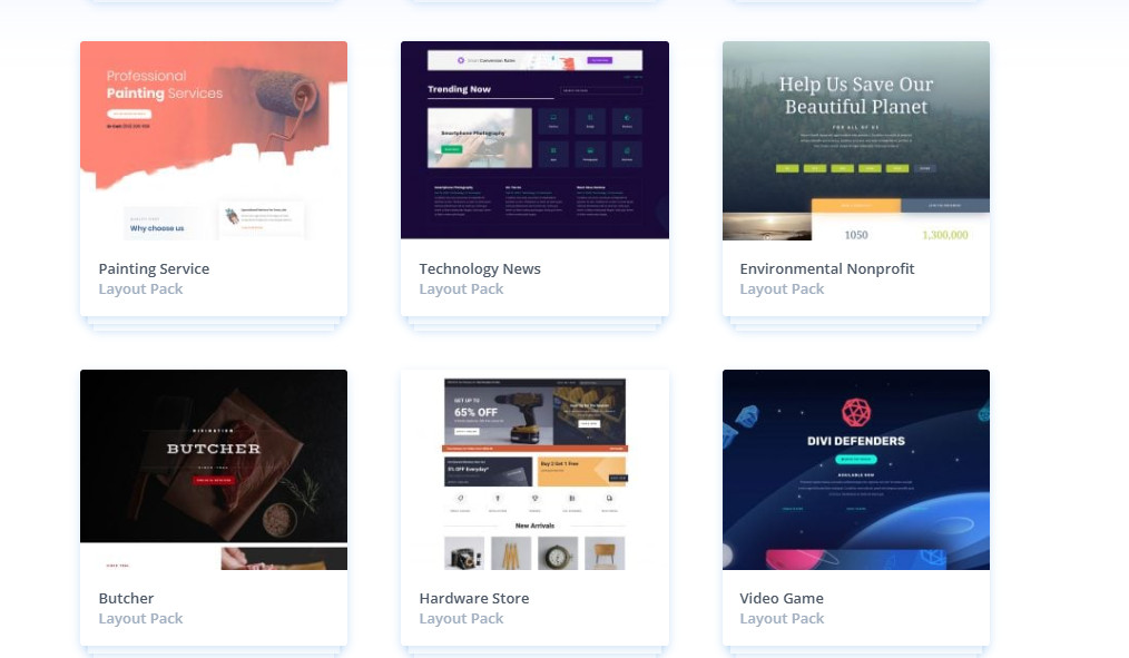 Huge Collection WordPress Divi Templates Themes Layouts Builder Elegant Extra