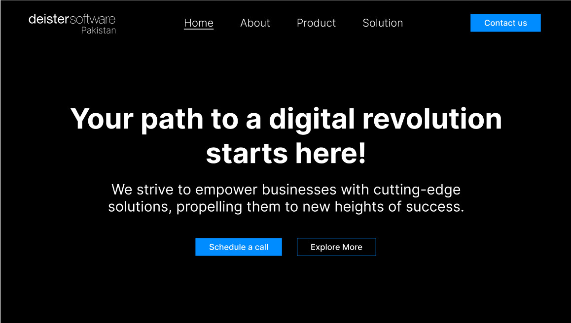 Digital Revolution Website Template | Enterprise Software Landing Page Modern 