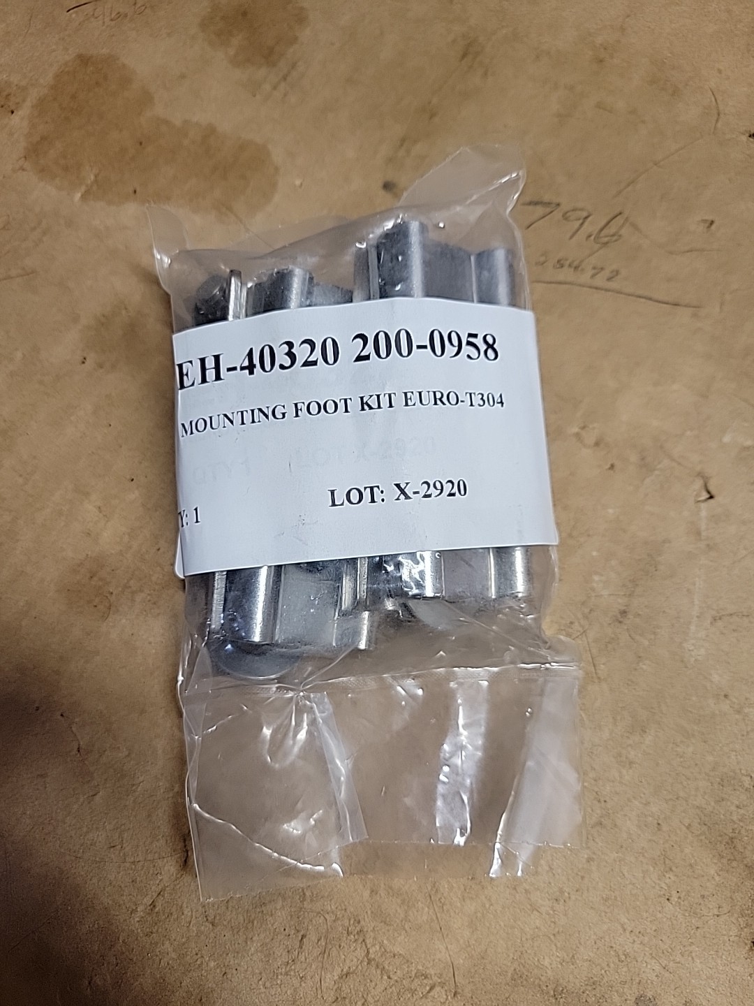 200-0958 Stainless Steel Foot Kit
