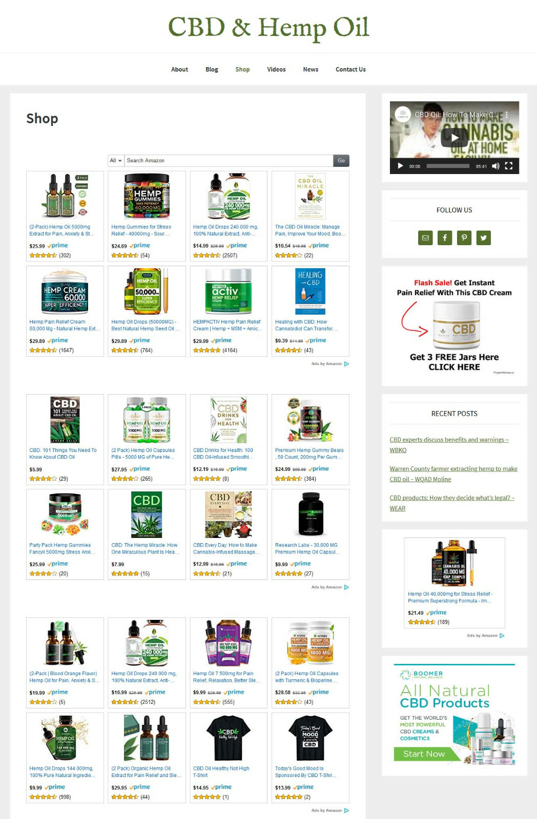 [NEW DESIGN] * Benefits of Hemp Oil Website * affiliate blog AUTO CONTENT