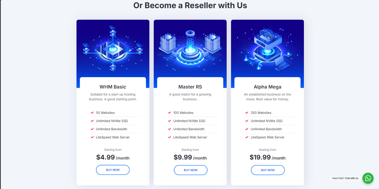 cPanel Web Hosting with FREE SSL CloudLinux & LiteSpeed Fast NVMe SSD Guaranteed