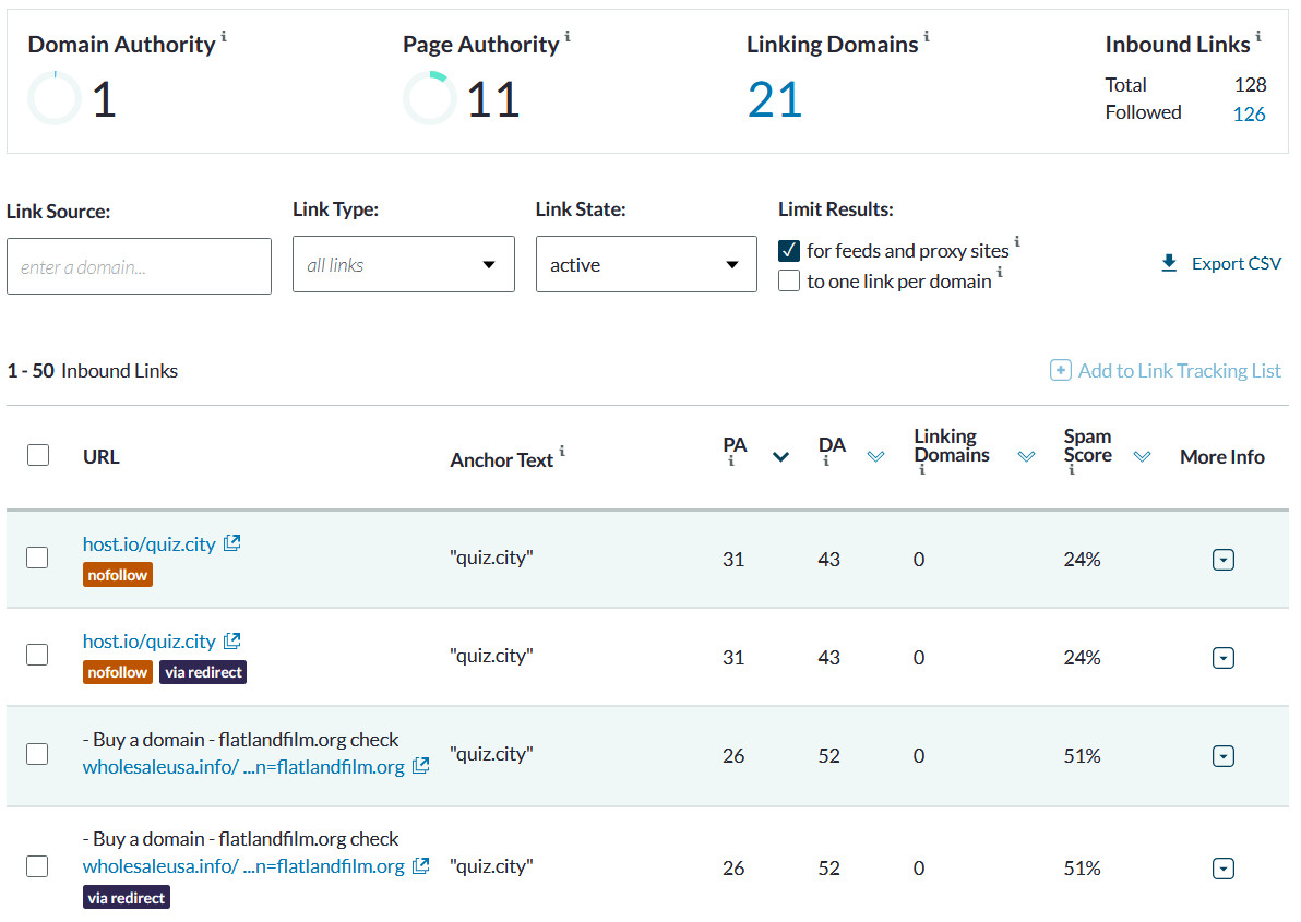 Link Building. Minimum result: DR15+, 80+ different linking websites after days