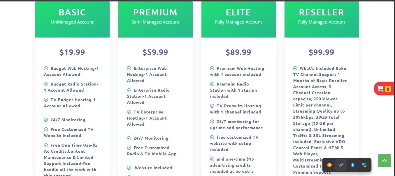 Radio Station and News Blog Website with 1 free month streaming hosting included