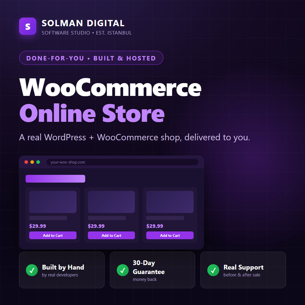 WooCommerce Online Store for Sale – Custom WordPress Shop, Built & Hosted