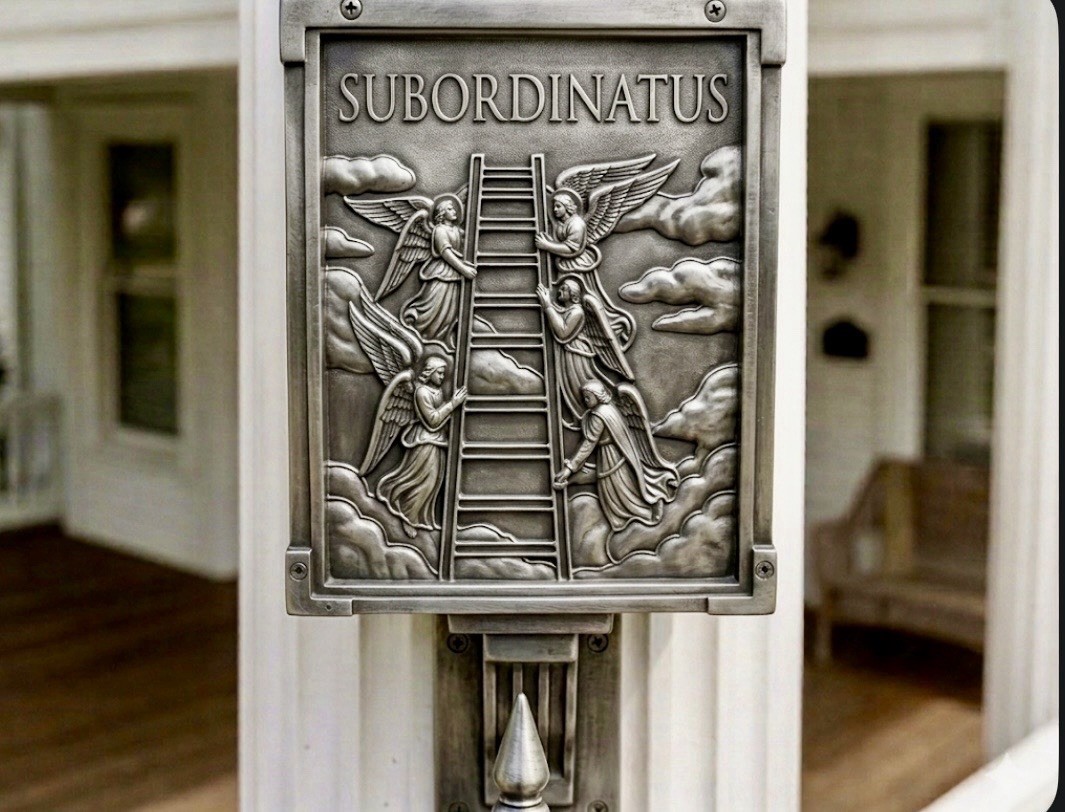 SUBDEO™ & SUBORDINATUS™ : Patriotic Christian / Menuzah display above flag!!