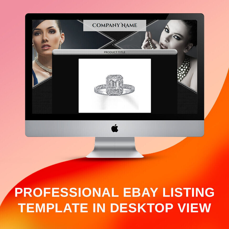 eBay Templates, eBay Auction Mobile Responsive html Templates 2019 for Jewelry
