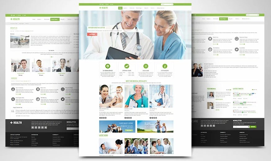 CUSTOM PROFESSIONAL WEBSITE FOR DOCTORS, CLINICS, MEDICAL SERVICES & HEALTHCARE